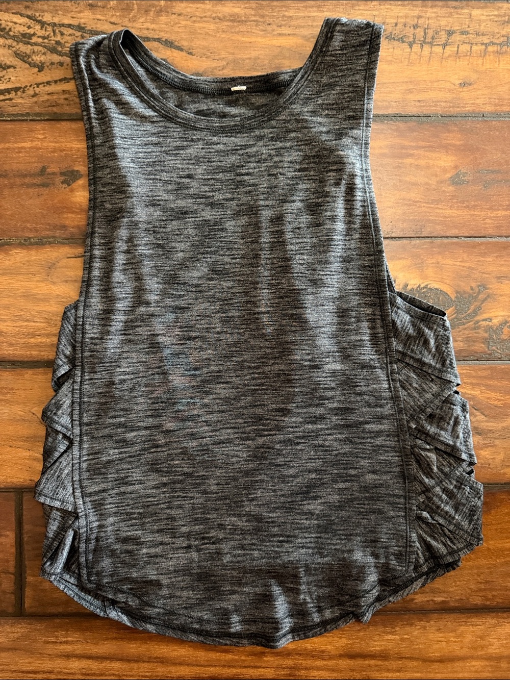 lululemon athletica Charcoal Lattice Side Tank